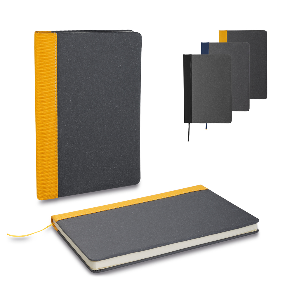 MC485 - Caderno A5 em couro reciclado