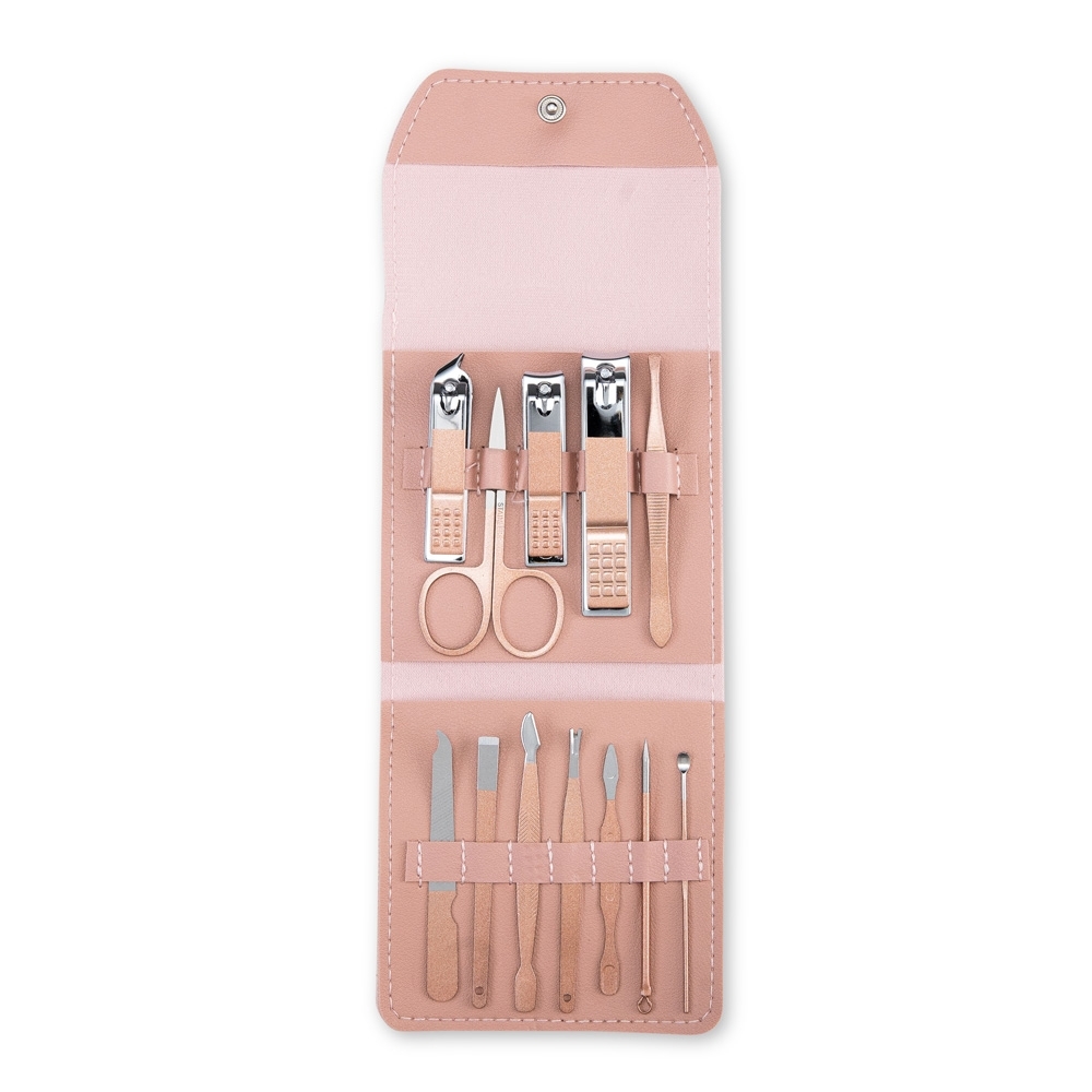 CF19228 - Kit Manicure 12 PeçasAltura : 10,5 cm Largura : 10 cm Profundidade : 1,6 cm Medidas aproximadas para gravação (CxL): 5,5 cm x 9 cm (aba do estojo) Peso aproximado (g): 122 - Imagem 10